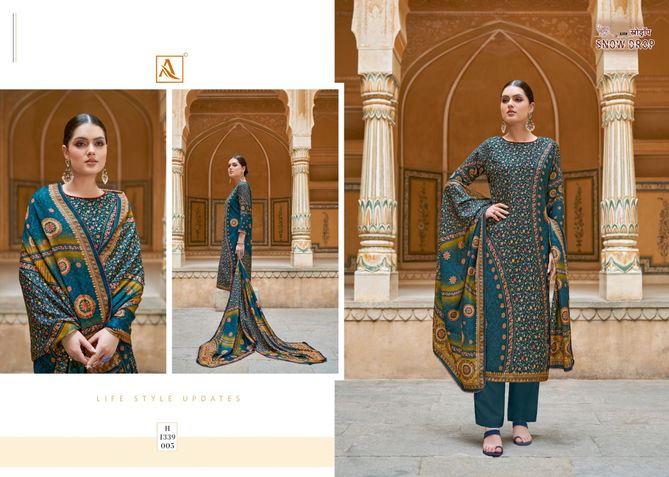 Snow Drop By Alok Suit Pashmina Dress Material Catalog